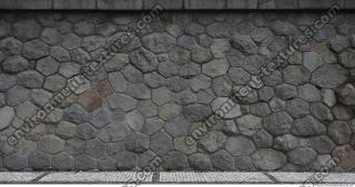 photo texture of wall stones mixed size